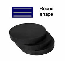 A round laminated elastomeric bearings with its profile
